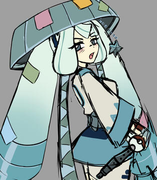 colored sketch - steel pokemiku